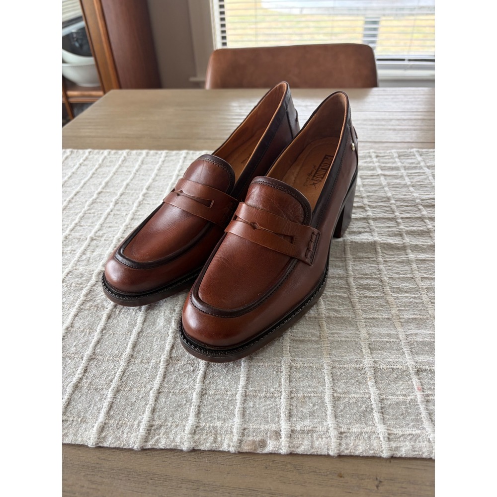 NWT Pikolinos Huesca W8X-3850 women's heeled loafers size 40